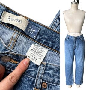 Vintage Women’s Gap Low Rise Ankle Jeans 90s Y2K Loose Fit Straight Plus Size 12